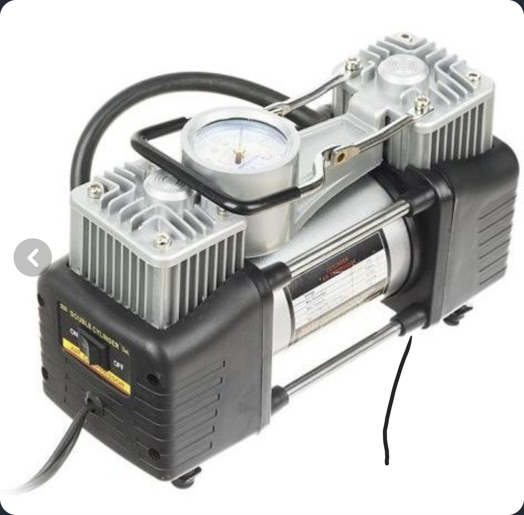 پمپ باد فندکی دو سیلندر خودرو 628-4x4